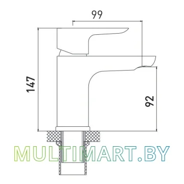 Смеситель Gross Aqua Space (6515288С) картинка 4